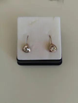 Pendientes de plata con circonita