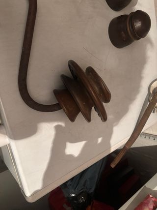 Aislante porcelana antiguo