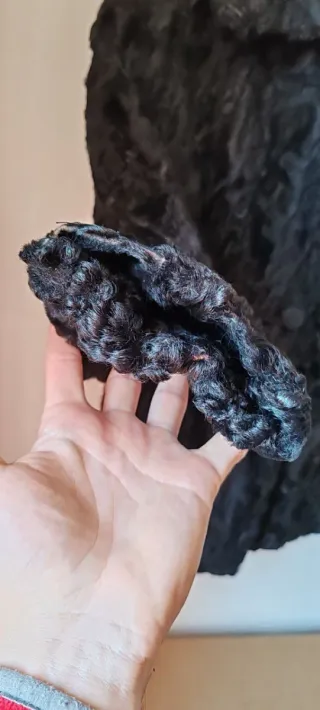 Pelliccia Astrakan Donna Anni '90 TG Small