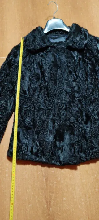 Pelliccia Astrakan Donna Anni '90 TG Small