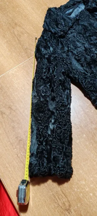 Pelliccia Astrakan Donna Anni '90 TG Small