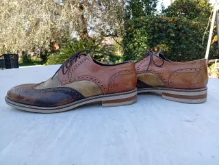 Francesine multicolore in pelle