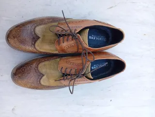 Francesine multicolore in pelle