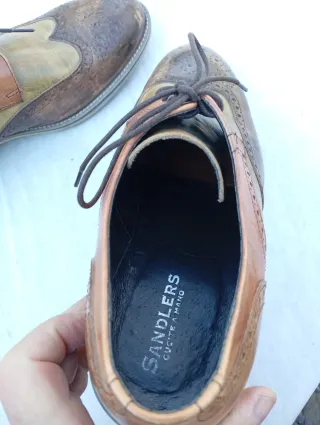 Francesine multicolore in pelle