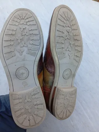 Francesine multicolore in pelle