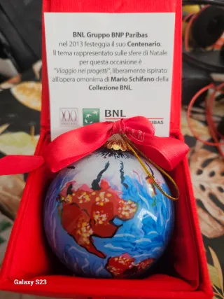 Pallina di Natale BNL - Collezione Mario Schifano