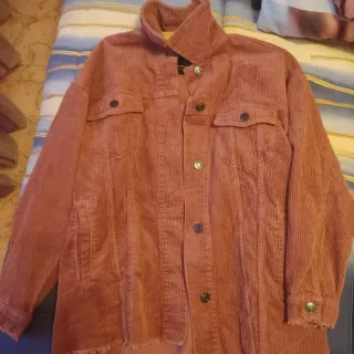 Chaqueta pana Zara rosa