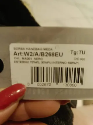 Borsa Manila Grace Nera con Borchie