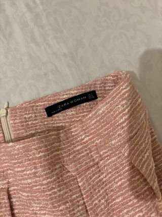 Falda Zara rosa talla S