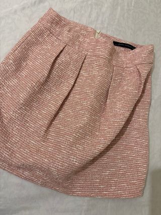 Falda Zara rosa talla S