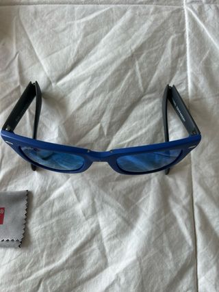 Ray-Ban Wayfarer Plegables Azul Espejo Gris