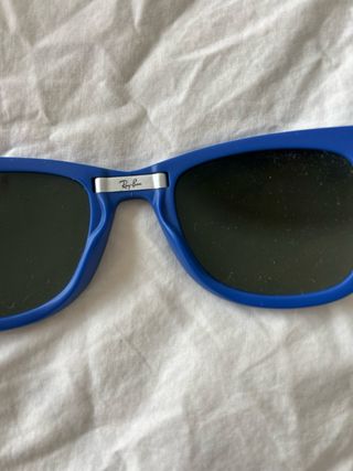 Ray-Ban Wayfarer Plegables Azul Espejo Gris