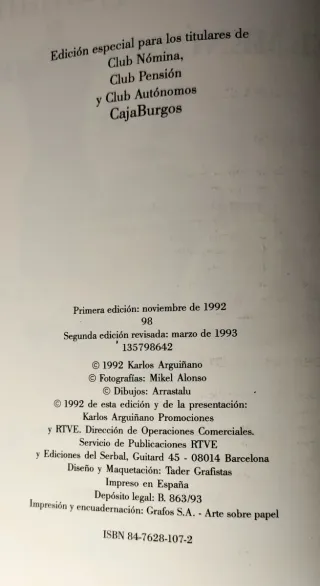 Libro firmado de Karlos Arguinaño.