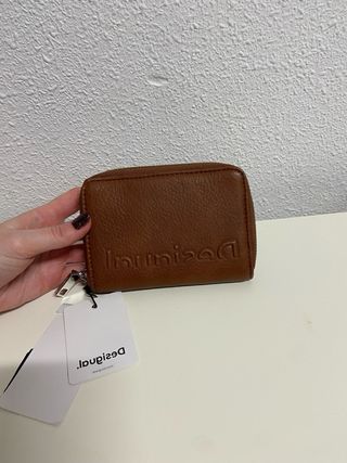 Cartera Logo Desigual Marrón