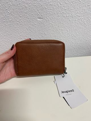Cartera Logo Desigual Marrón