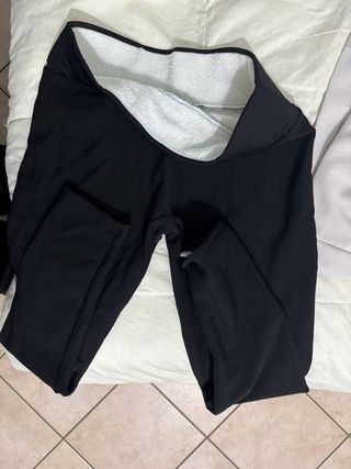 Leggings nero donna neri felpati