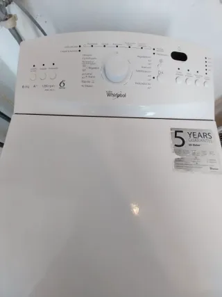 Lavadora Whirlpool 6.5 kg 1200 rpm