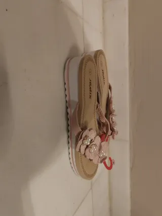 JOMIX Chanclas Beige y Rosa Talla 41