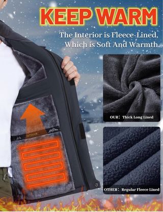 Chaqueta Polar Cálida Talla XXL