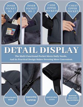 Chaqueta Polar Cálida Talla XXL