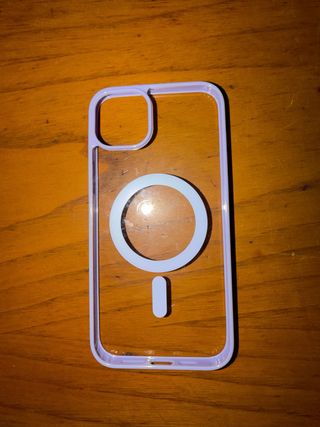 Custodia iPhone 14 Plus Viola Trasparente