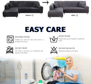 Fodera per Divano Chaise Longue 2 Pezzi Fodera Protettiva