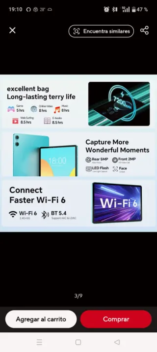 TABLET ANDROID 14 10.1 PULCI TECLAST P30 NUOVO