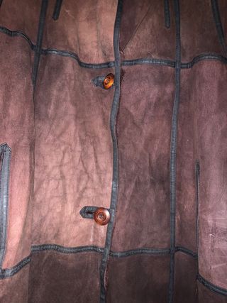 Giacca vintage marrone con pelliccia