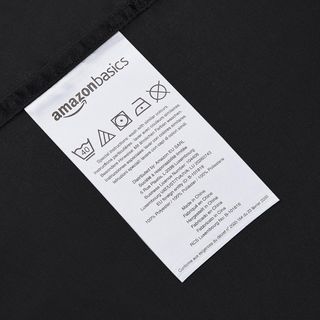 Fondo letto in microfibra Amazon Basics, 275 x 275 cm, nero