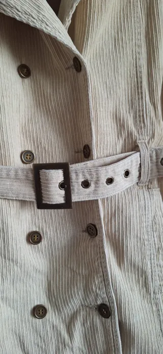 Chaqueta de pana vintage beige