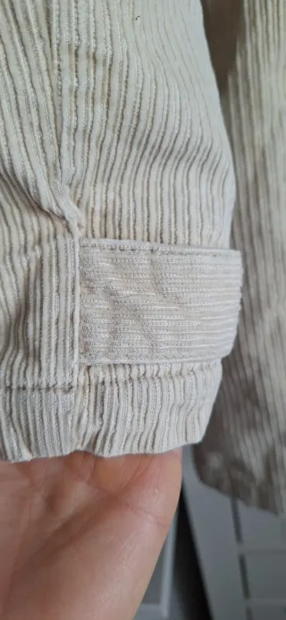 Chaqueta de pana vintage beige