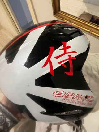 Casco Esquí Niñ@s Negro/Rojo/Blanco