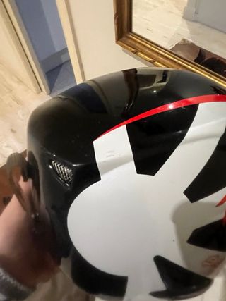 Casco Esquí Niñ@s Negro/Rojo/Blanco