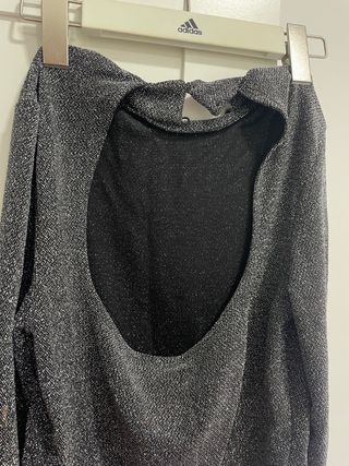 Top brillante manga larga