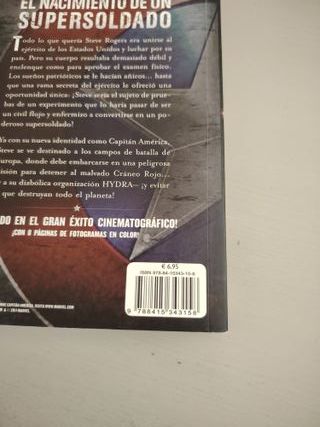 NOVELA EL PRIMER VENGADOR CAPITAN AMERICA