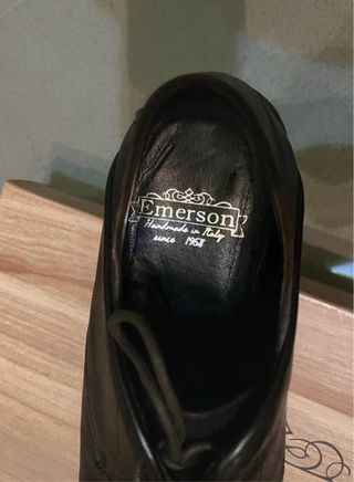 Scarpe eleganti Emerson vero cuoio marrone