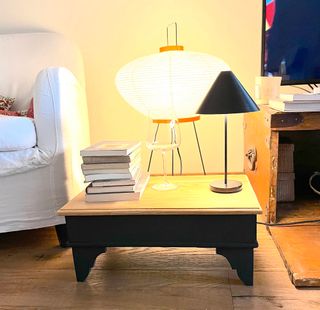 Tavolino baule in legno fatto a mano