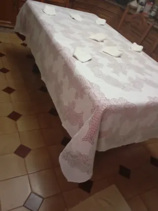 Mantelería Lagartera y manteleria calado canario