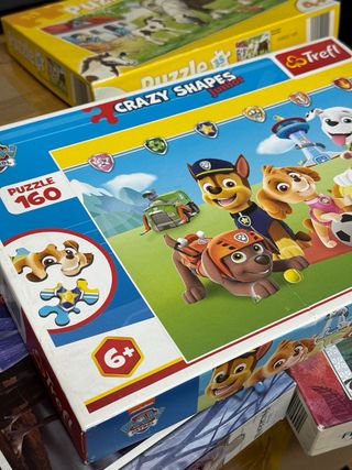 Lote 4 Puzzles Infantiles Paw Patrol, Frozen
