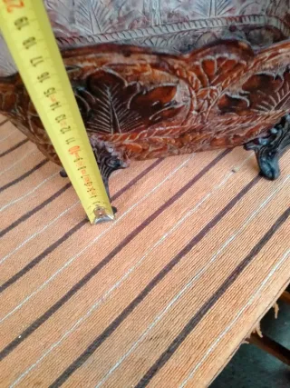 2 Vasi di metallo decorati