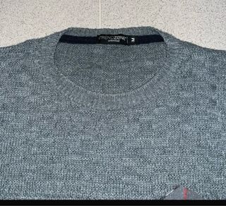 Maglione uomo grigio con taschino
