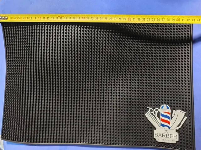 N 6 Lote 2 Alfombrillas Barbería Negra