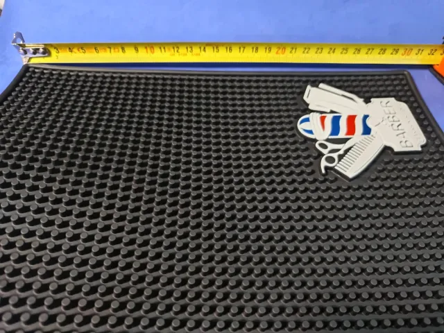 N 6 Lote 2 Alfombrillas Barbería Negra