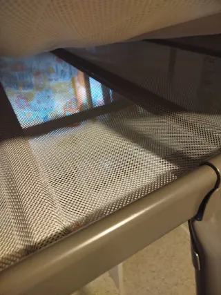 Cama alta de hierro gris 90×200