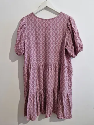 Vestido rosa estampado