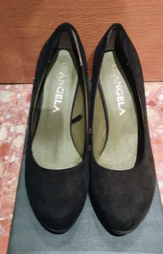 Zapatos de tacón negros ANGELA