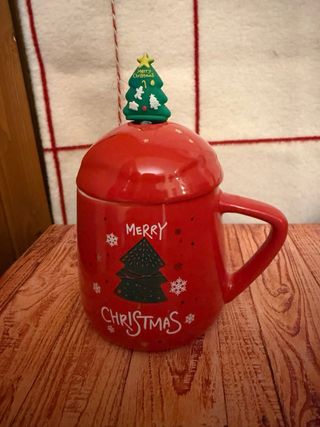 Tazza Kasanova Natalizia con Coperchio e Cucchiain