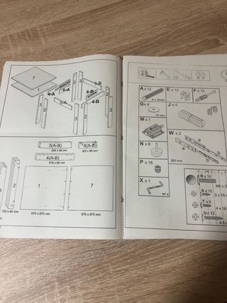 Mesa extensible comedor Mesa abierta: 134x67x79