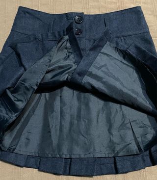 Zara minifalda lana tablas T36