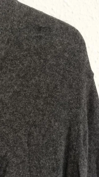 Cárdigan Zara Lana Gris Hombre Talla L